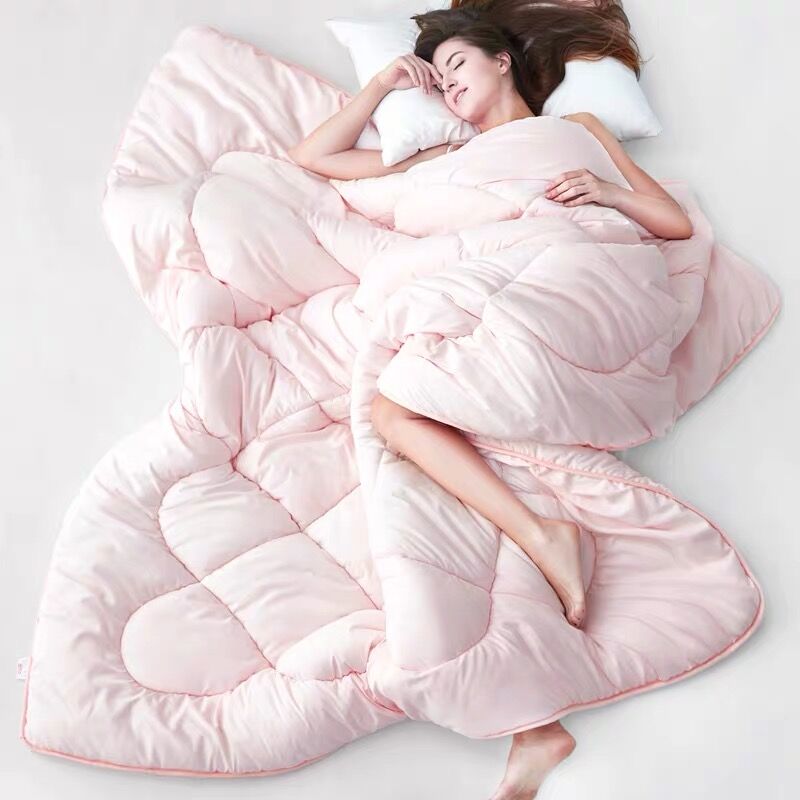 

Winter Thick warm quilts bedding comforter adults bedroom single/double soft comfortable duvet with filling quilted blankets, Gray