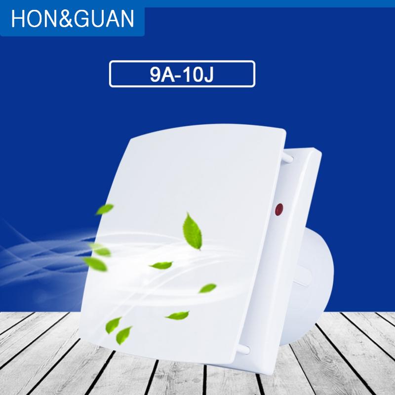 

Hon&Guan 4'' Home Ventilation Exhaust Fan Wall Mount Low Noise Home Bathroom Kitchen Strong Ventilation Fans; 10W; 110V/240V