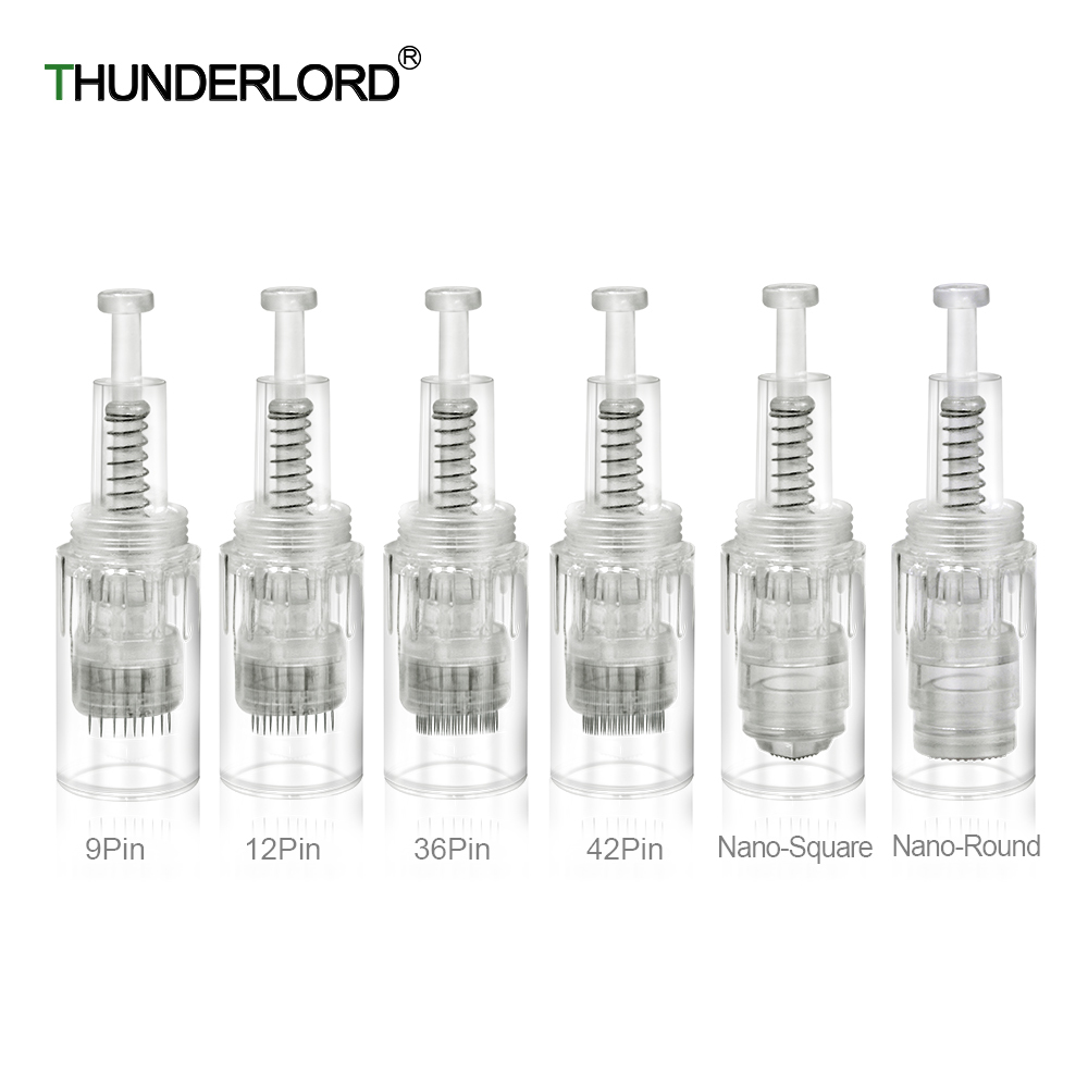 

10pcs Screw Microneedling Cartridge Needle Tips Tattoo Nano Needles For Electric Microneedle for Derma Pen Tattoo Supplies CX200808