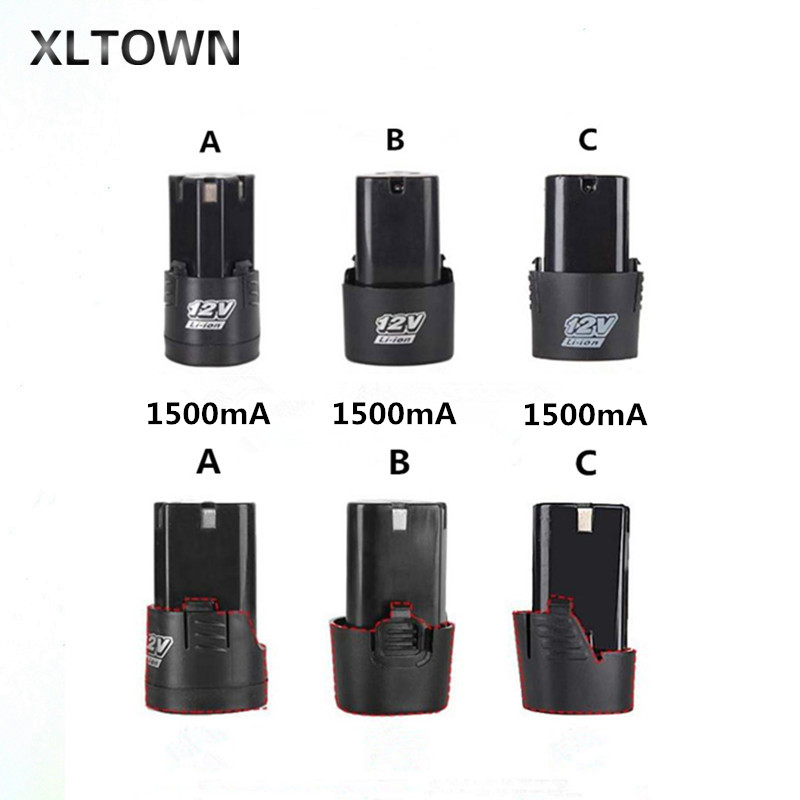 

XLTOWN 12V 18650 power battery Electric screwdriver special lithium battery hand drill matching 1500 mAh large capacity