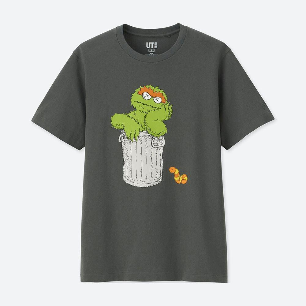 

UNIQLO New Lovers Tee Man Quality Outwear T-shirt Short Sleeves Women X KAWS Shirts SESAME STREET  Fashion Clothes Tees Casual X Tops Humk, White;black