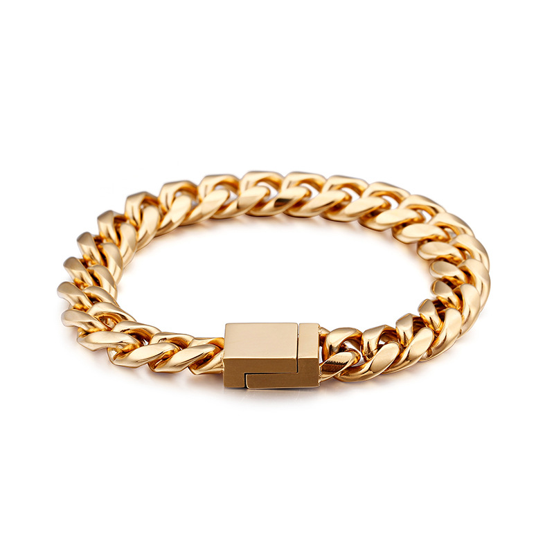 

Simple stainless steel bracelet men's trend titanium steel bracelet