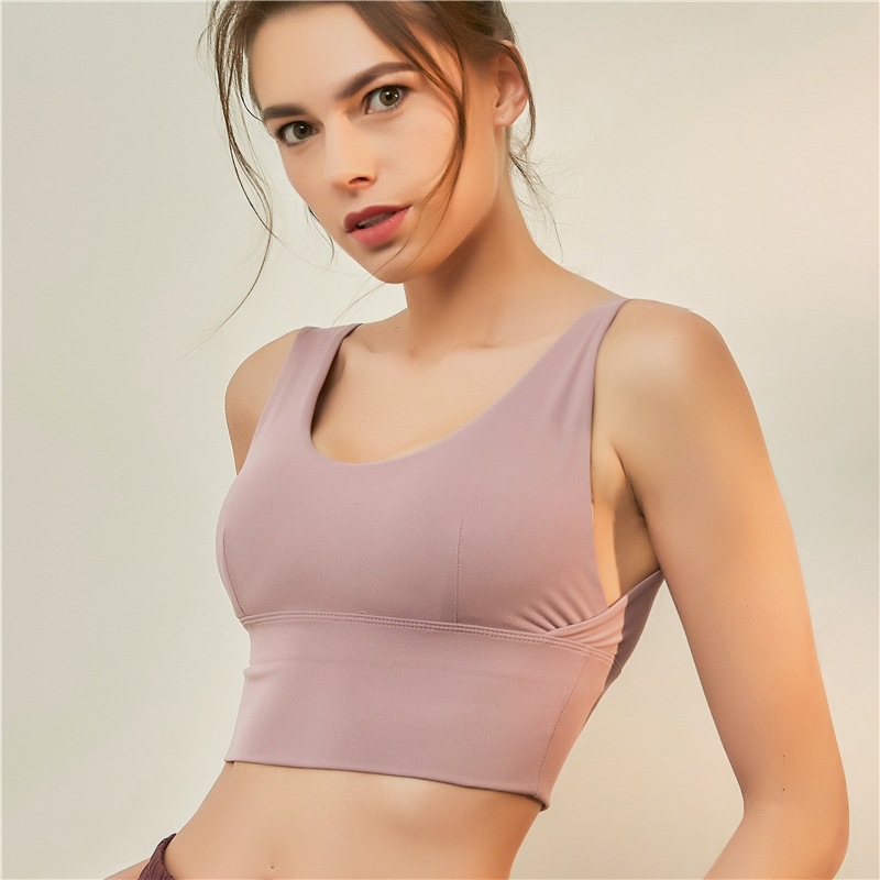 

MECHCITIZ 2020 Straps Sports Bras Top Women Solid Push Up Workout Running Bras Fitness Tops Summer Gym Yoga Bra High Quality, Yellow