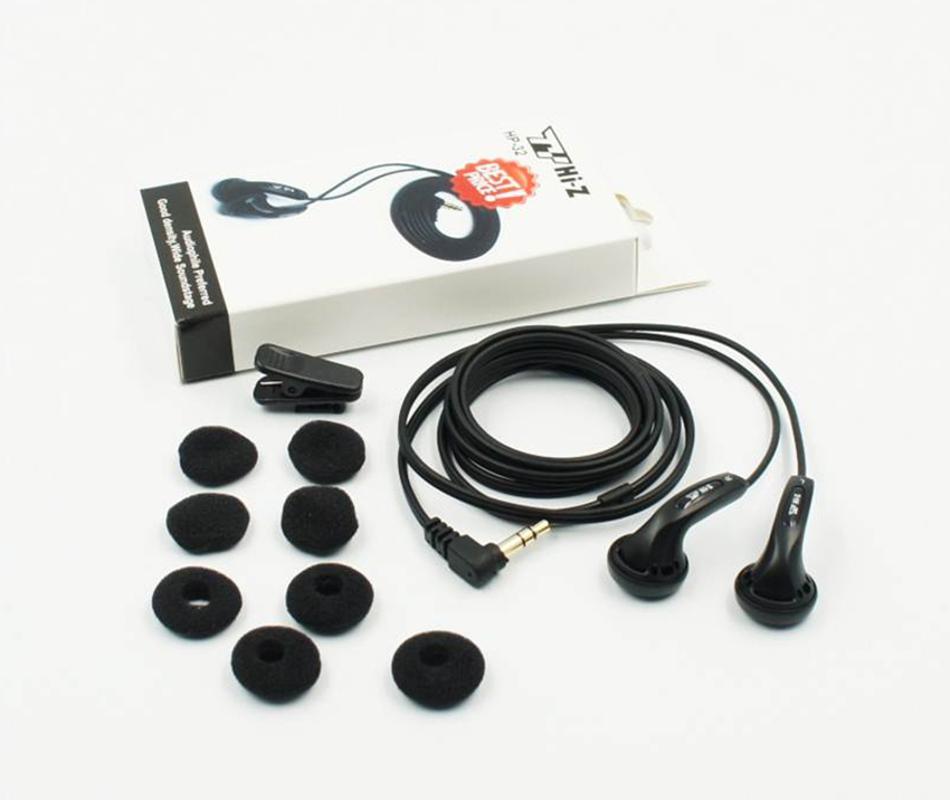 

Newest TY Hi-Z HP32 2.0 32ohm HP32 Stereo In-Ear Flat Head HiFi Earbuds Earphone International Version