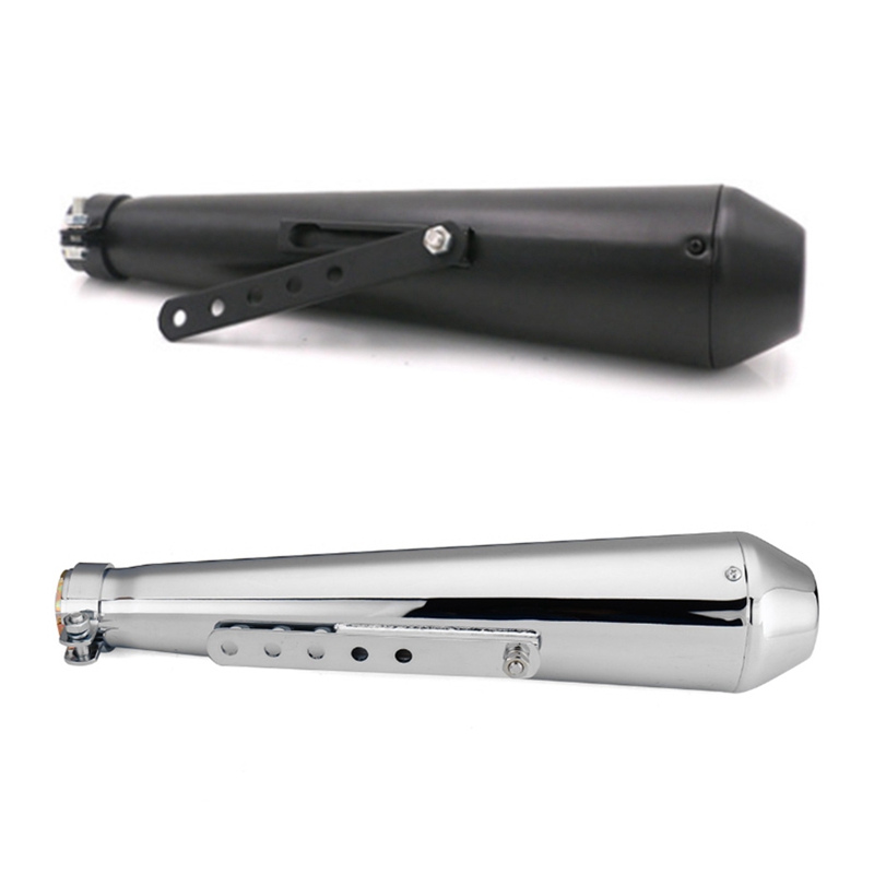 

1pcs Universal Motorcycle Muffler,Exhaust Pipe,Universal Motorcycle Exhaust & 1 set Cafe Racer Exhaust Pipe with Slid