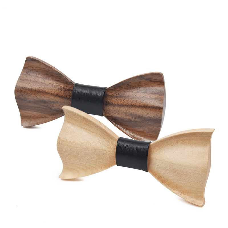 

Neck Ties High-end 3D Wedding Tie For Men And Women Fashion Party Wooden DIY Mens Gifts