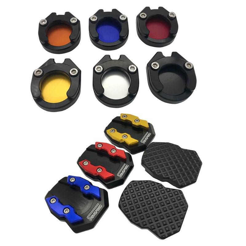 

Side Big Stand Kickstand Pads Plate Kit For XMAX250 XMAX300 XMAX125 2020-2020 CNC Motorcycle Under Center Side Stand Pad