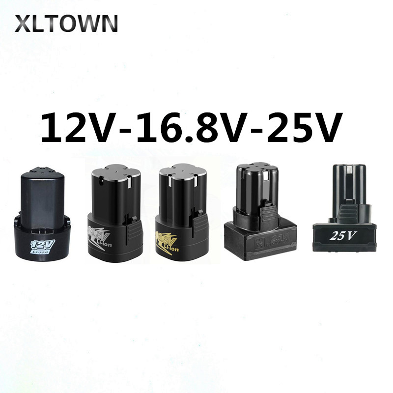

XLTOWN 12/16.8/25V electric screwdriver accessories hand drill lithium battery large capacity electric screwdriver battery