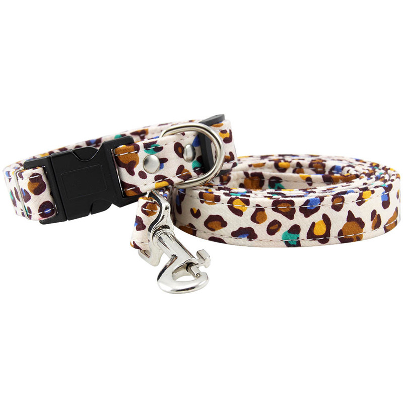 

Fashion Print Pet Collar Cloth Personalized Dog Puppy Collar and Leash Pet for Small Medium Large Dogs Dog Accessories