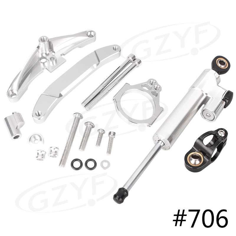 

CNC Steering Damper Stabilizer Safety Control Mounting Bracket For FZ1 FAZER 2006-2020 Anodized Surface 28 Colors Availab