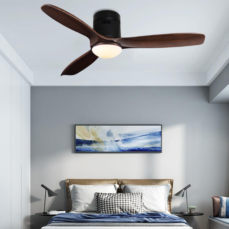 

52 Inch dustrial Vintage Ceiling Fan without Lights with Remote Control Ventilador De Techo 220V Bedroom Ceiling Fan
