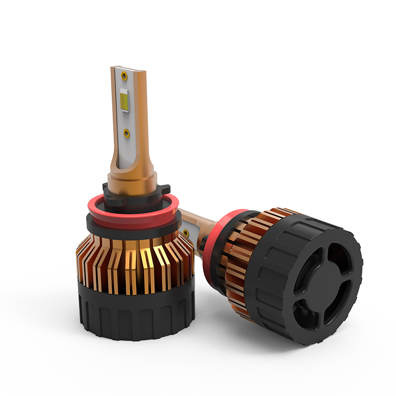 

2020 new design three-color led headlights h8 h9 H11 6000K car led headlights 4000lm high quality car