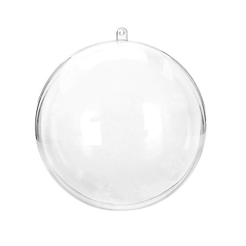 

Christmas Decorations Ball Transparent Can Open Christmas Clear Ornament Kids DIY Party Supplies