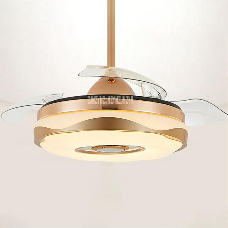 

HJ-X2021 Bluetooth Musical Light 5-Gear Speed Adjustable Led Music Ceiling Light Wireless Control Invisible Fan 110V/220V