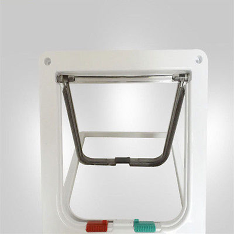 

3 Size 4 Way Pet Cat Puppy Dog Gates Door Lockable Safe Flap Door Pet safety products