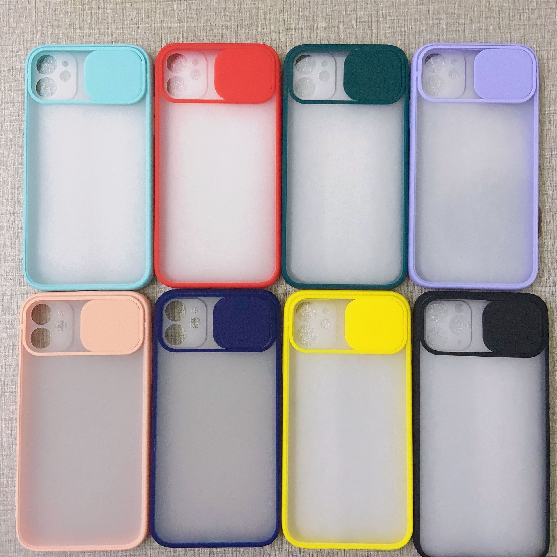 

Phone Case For iPhone X XR XS Max 11 Pro 7 8 Plus Color Soft TPU Camera Protection, Light blue