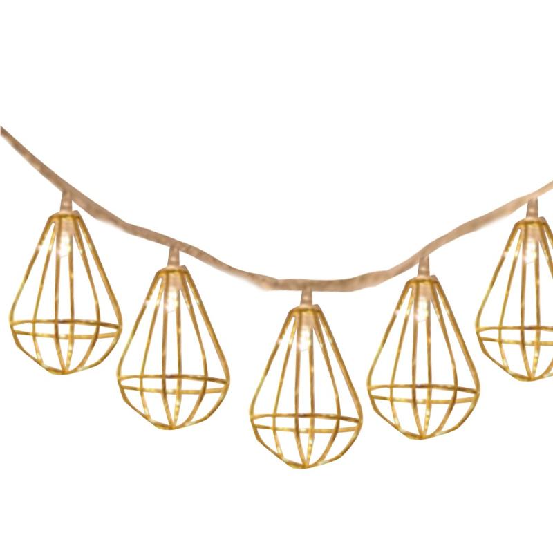 

Christmas Decorations For Home Battery Box Hollow Metal Industrial Style Christmas Decor String Lights Gifts Navidad