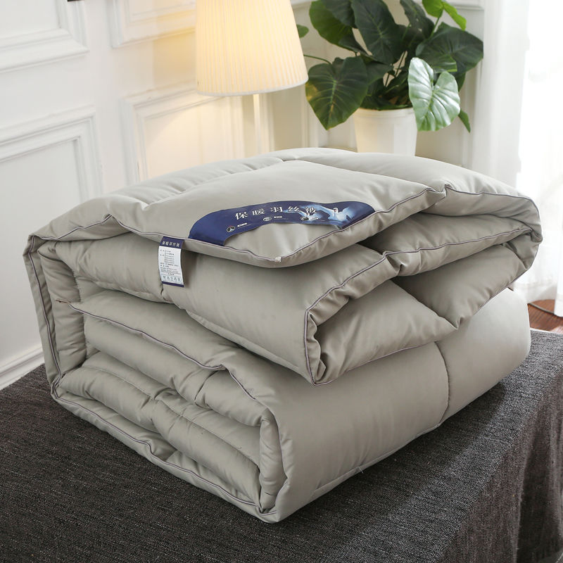 

Comfortable Down velvet feather velvet cotton quilt autumn and winter quilt thick warm bedding single double, Orange