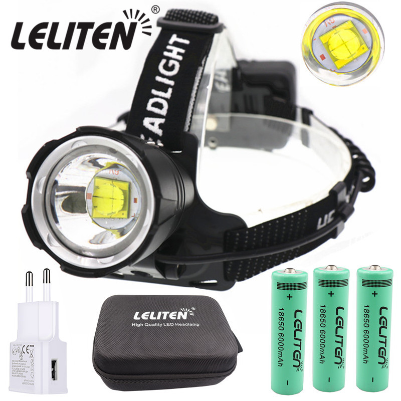 

XHP70.2 LED Headlamp Zooming Fishing Head lamp Camping headlight ZOOM Headlamp Use3*18650 Battery