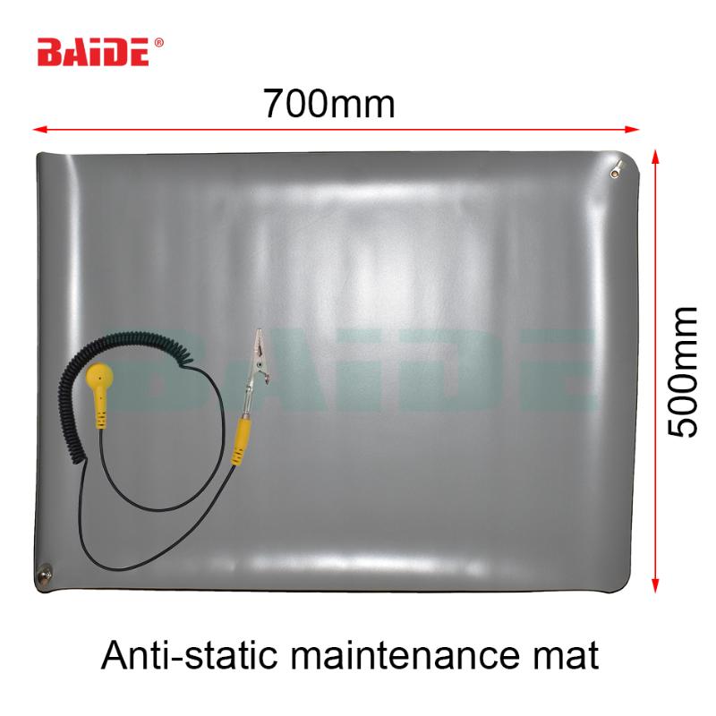 

70*50 DIY Gray Desktop Anti Static ESD Grounding Mat Silicone Pad with Mayitr Cord for Phone PC Laptop Repair Maintenance