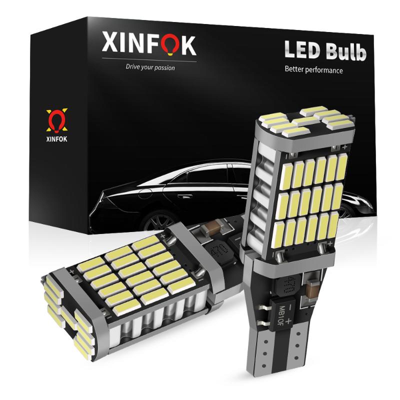 

2 PCS Car LED Light Bulbs DC 12V 5 Watts 4014 SMD Interior Reading Parking Reverse Lights T10 W5W No Error White, As pic