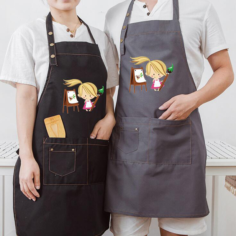 

Cartoon Apron Painting Studio Calligraphy Early Education Kindergarten Simple Fashion Waterproof Long Apron