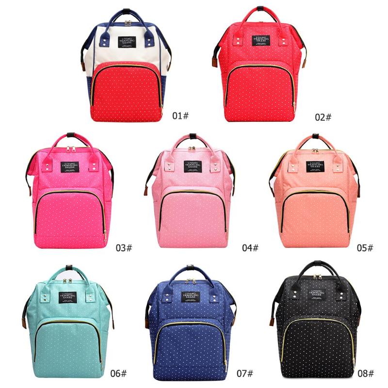 

2020 NEW Fashion Baby Diaper Bag for Mom Large Capacity Stroller Mommy Maternity Totes Baby Nappy Nursing Bags Travel Backpack, C390x250x150mm