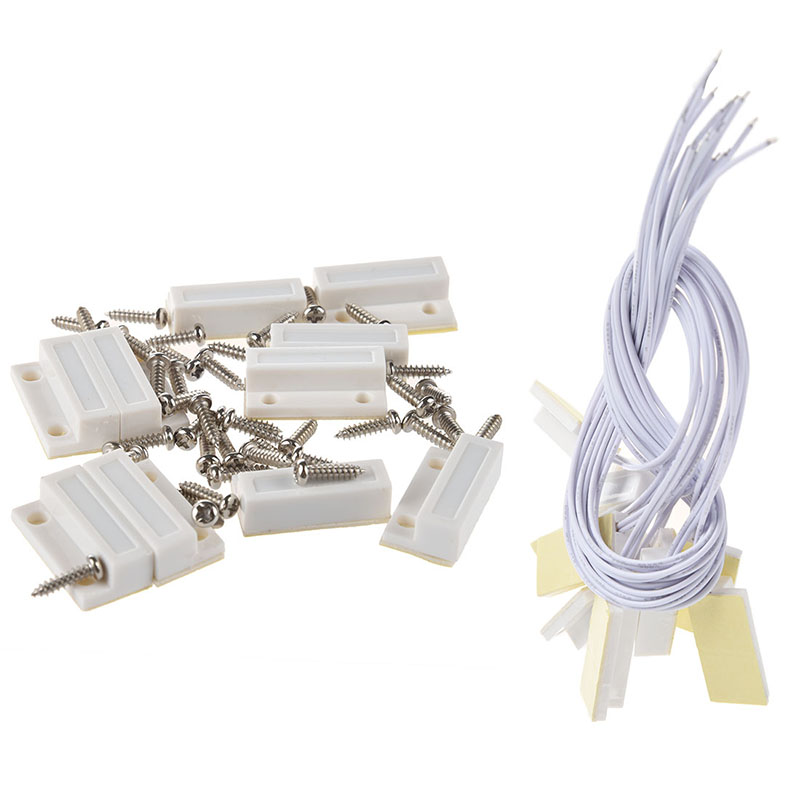 

10 x Door or Window Contact netic Switch Alarm - SMD Style, White