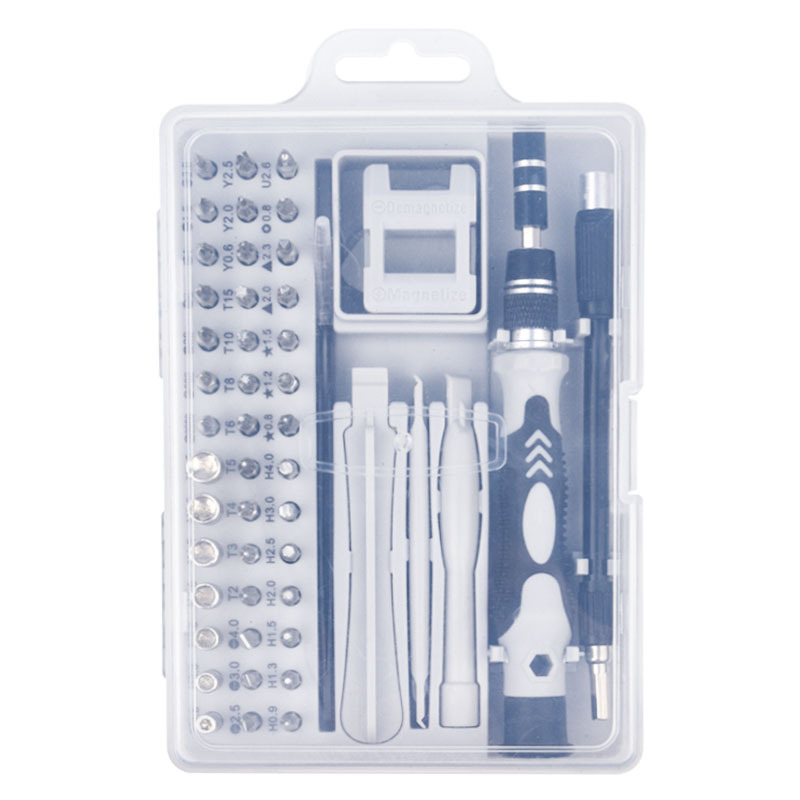 

52 in 1 phone watch clock screwdriver bit set precision s2 Chrome-vanadium Steel screw driver bit set Multitools hand tools kit