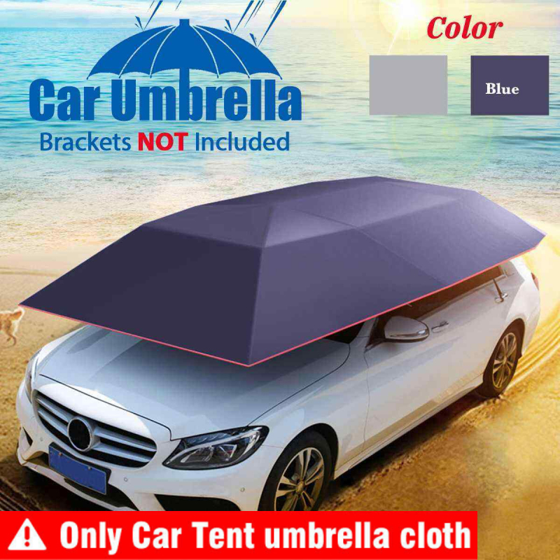 

4.2x2.1M Outdoor Car Vehicle Tent Car Umbrella Sun Shade Cover Oxford Cloth Polyester Covers Without Bracket Accessories