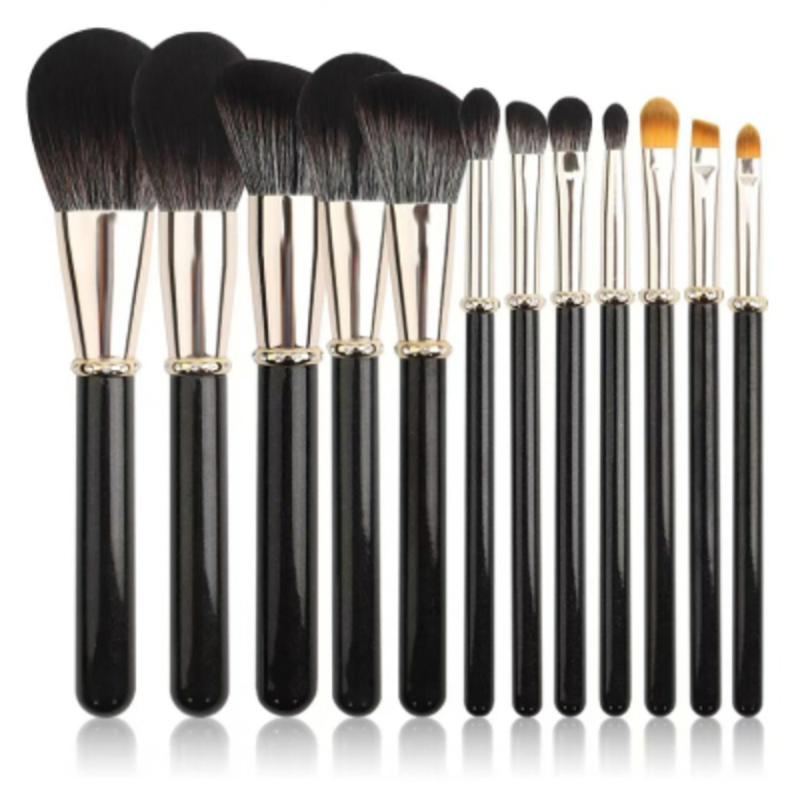 

12PCS Foundation Cosmetic Eyebrow Eyeshadow Brush Makeup Brush Sets Tools LE