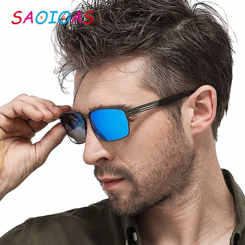

SAOIOAS Men Vintage Hollow Design Frame Polarized Sunglasses Classic Brand Sun glasses Coating Len Driving Eyewear For Men/Women