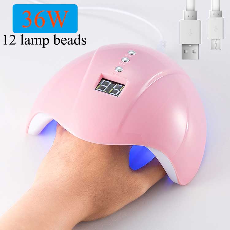 

36W Lamp For Nails LED Nail Dryer Lamp Sun Light Curing All Gel Polish Drying UV Gel USB Automatic induction free delivery, Sunmimi