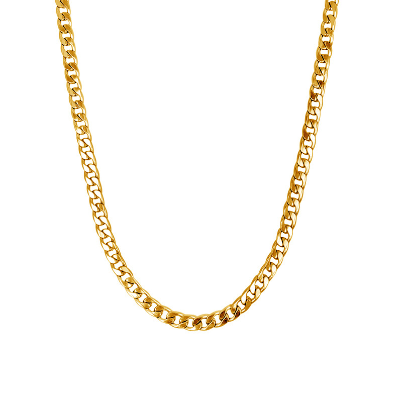 

7MM Stainless Steel Hip Hop Gold Silver Plated Long Necklace For Men Women Fashion Jewelry Trendy Cuban Link Chain Necklaces
