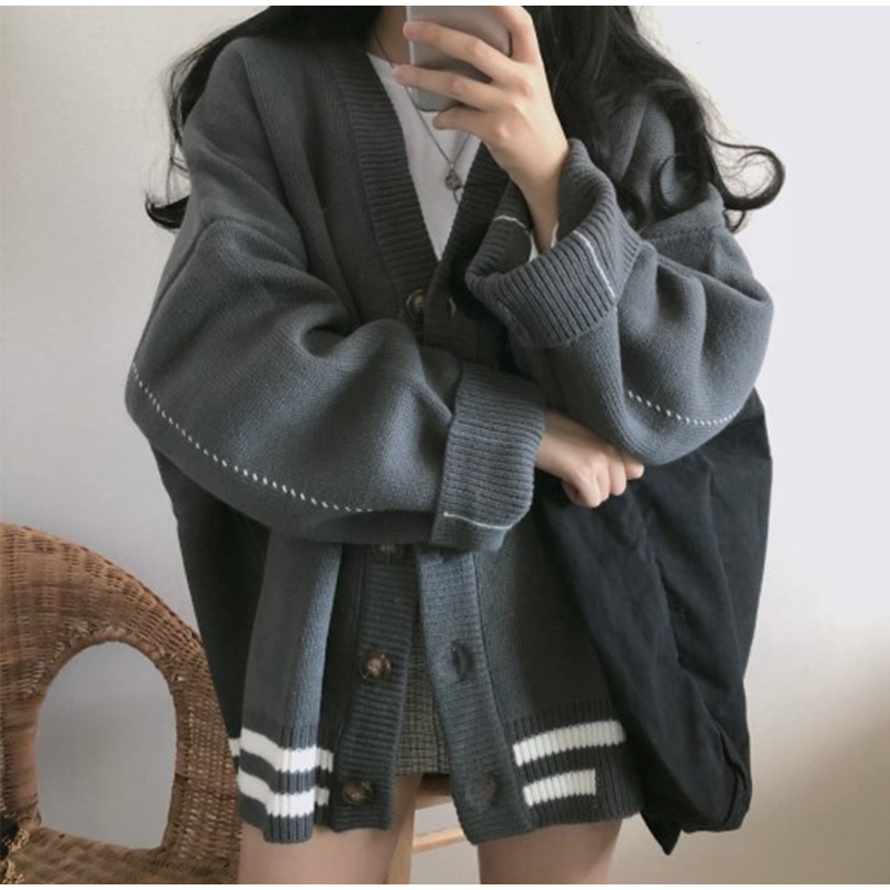 korean v neck sweater