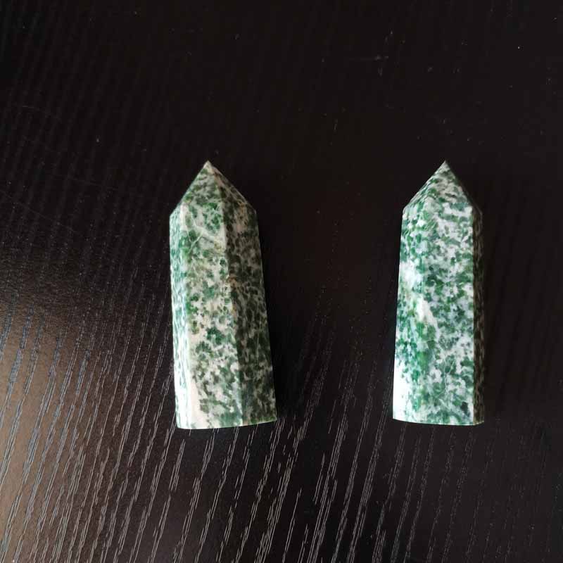 

6-7cm Natural QingHai Jade Quartz Crystal Wand Healing Raw Rock Hexagon Point Wand Feng Shui Ornament Home Decor
