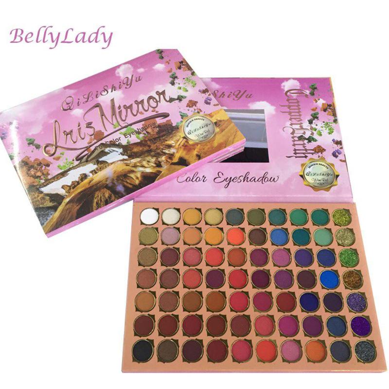 

BellyLady 70 Colors Eye Shadow Palette Matte Shiny Diamond Cream Long Lasting Shimmer Matte Cosmetic Eyeshadow Makeup Palette