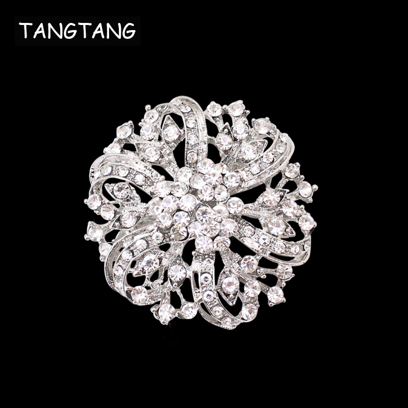 

Vintage Pin Wedding Jewelry Crystal Brooch Pin for Bride Bridesmaid Round Fashion Rhinestone Brooch Trendy, Item No.: BH7377