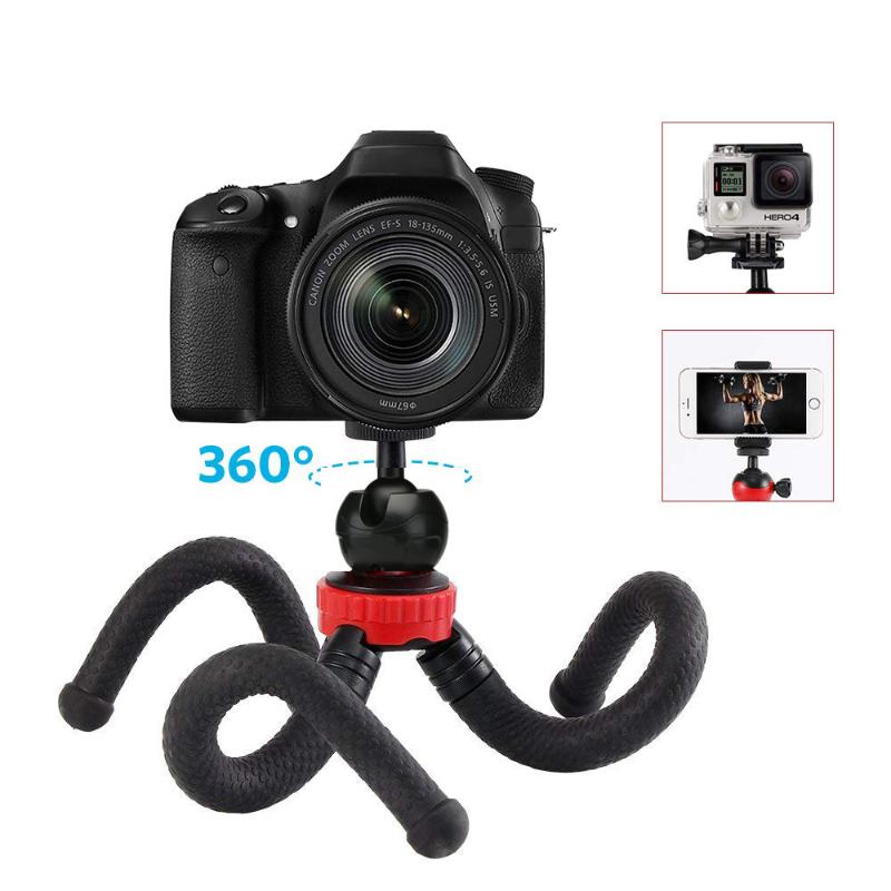

Portable Desktop Tripod Flexible Octopus TravelMobile Phone Tripod Bracket Monopod Selfie Stick For DSLR Camera