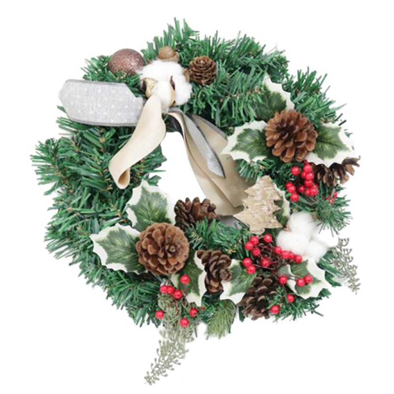 

Christmas Wreath Artificial Garland Wedding Rattan Decor DIY Weaved Garlands Craft Hanging Hanging Christmas Tree Wreath, As pic
