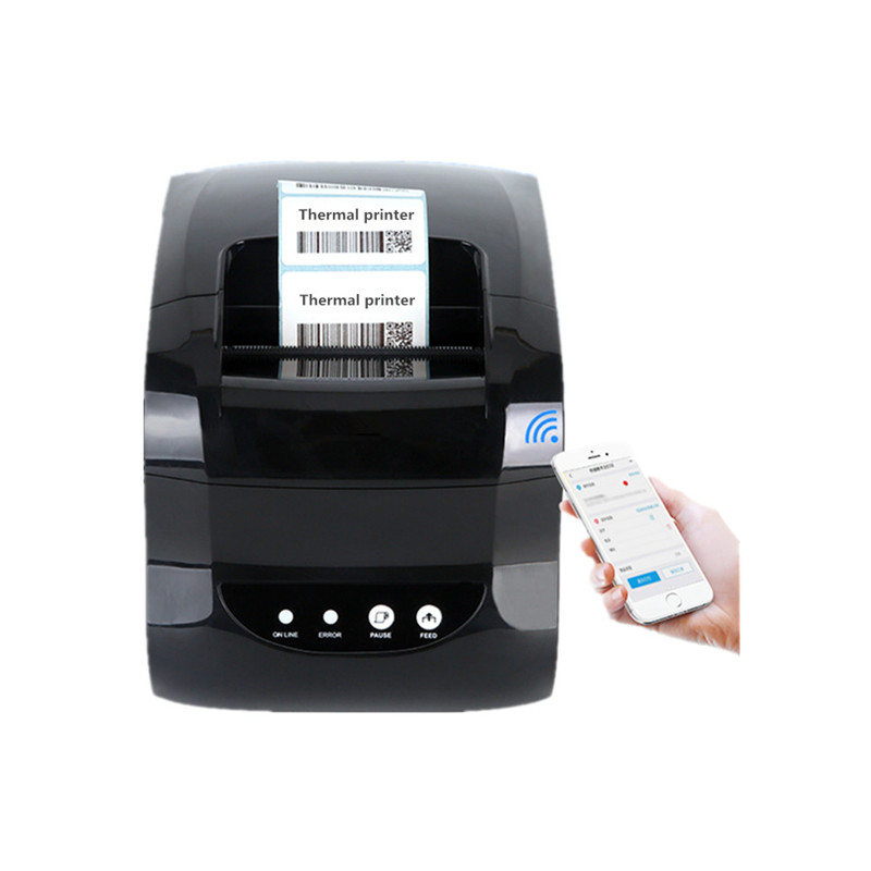 

365B thermal label barcode printer 20-80mm product price sticker tag retail receipt USB mobile phone Bluetooth laptop printer