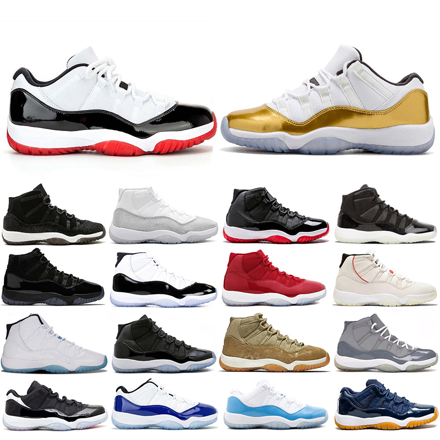 

HOT SALE Low White Bred 11 Chaussures Concord 45 basketball shoes Metallic Silver Cap And Gown Gamma 11s women Mens Trainers Sports Sneakers, Space jam