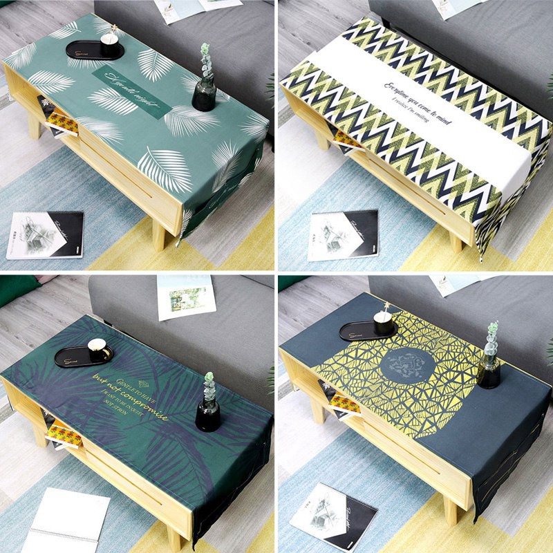 

Printed Tablecloth Nordic Style Table Cover Cloth Dinning Table Cloth for TV Cabinet Rectangle Tablecloth Dustcover, S1