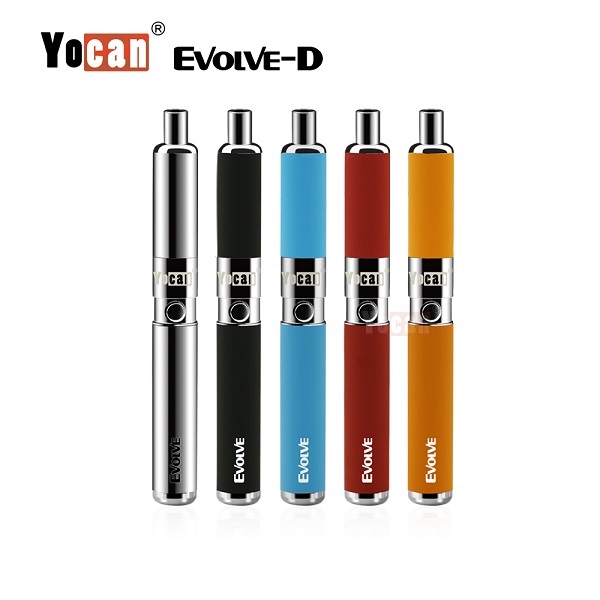 

Authentic Yocan Evolve-D Starter Kit dry herb pen Vaporizer with Pancake Dual Coils 650mAh Battery ego thread atomizer 100% genuine 2204022