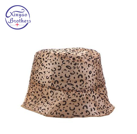 

New Lace Leopard Print Bucket Hat Fisherman Outdoor Travel Sun Cap Hats for Women Summer Holiday Quality Bucket Hats, White