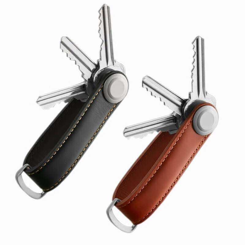 

LEATHER WITH BRASS KEY CHAIN FOR MEN LEATHER FRONT DOOR KEY FOB