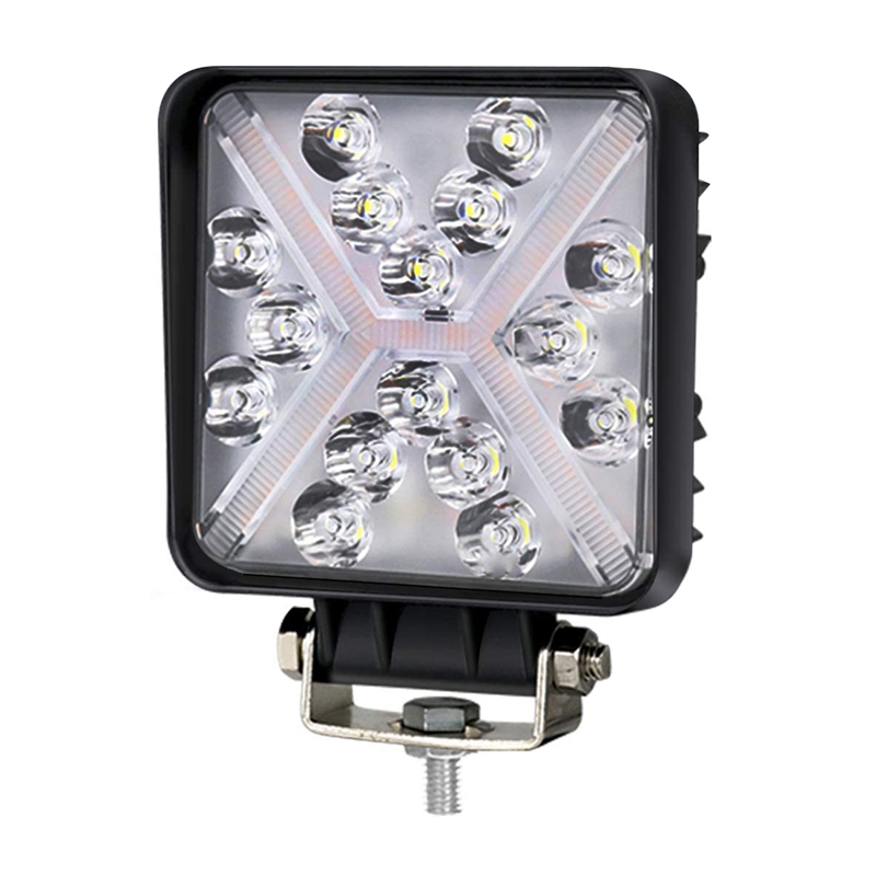

Strobe Light,46W Square Work Light Flood LED Amber Fog Lights Bar - Driving Light for Truck ATV UTV SUV Boat Tractor