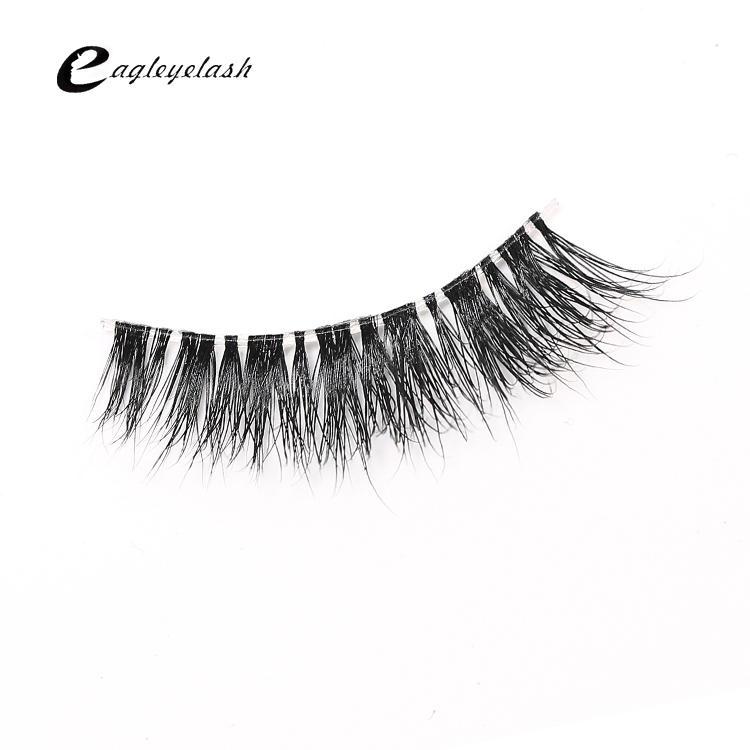 

Top sale Mink Lashes 3D Mink Cross False Eyelashes Transparent terrier Lashes Natural & Lightweight Winged Eyelashes KL-13T