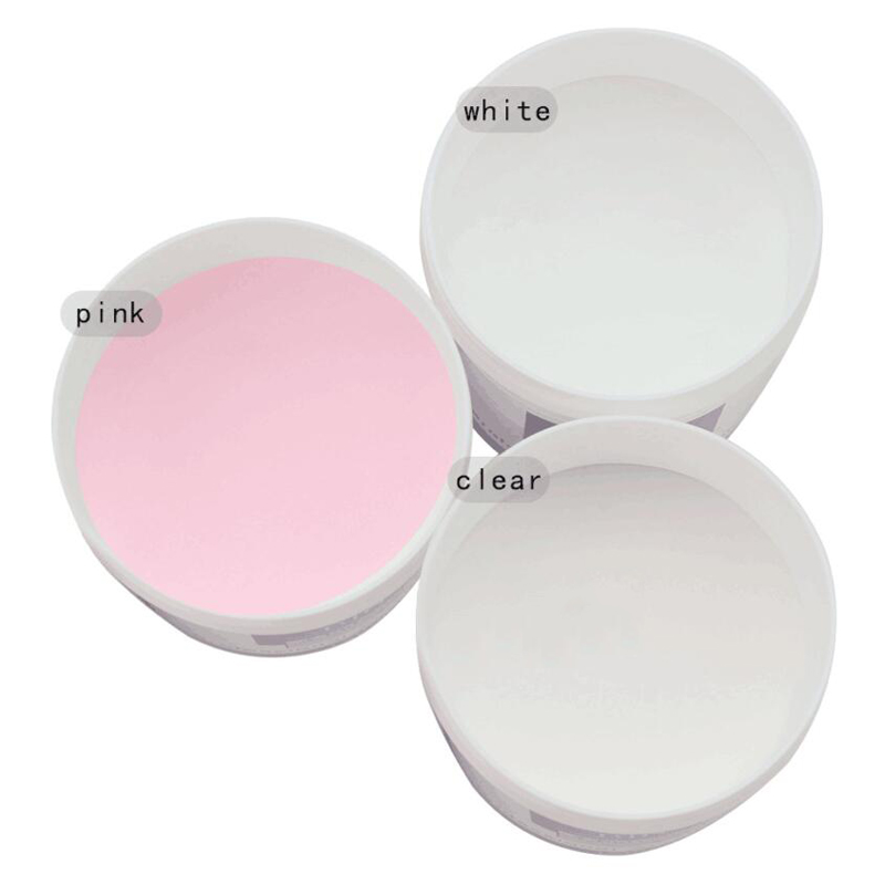 

3Colors /Set Acrylic Nails Powder 3Pcs Clear/White/Pink For UV Nail Art Polymer Builder New Carving Pattern Decoration Powder