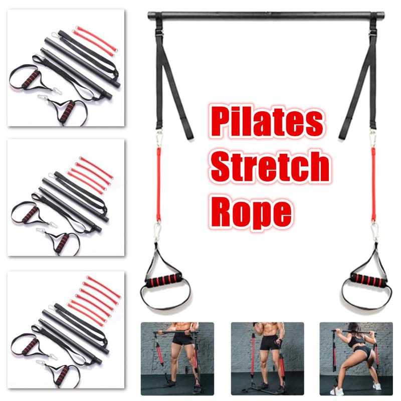 

Gym Fitness Equipment Strength Training Latex Elastic Resistance Bands Workout Yoga Stretch Pole Rubber Loops Sport Pilates